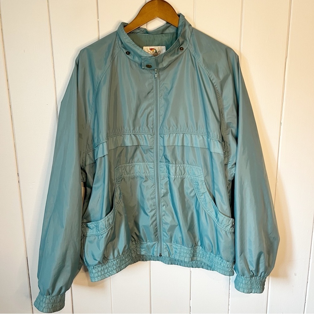 Vintage Arnold Palmer Green Windbreaker. Size Large.